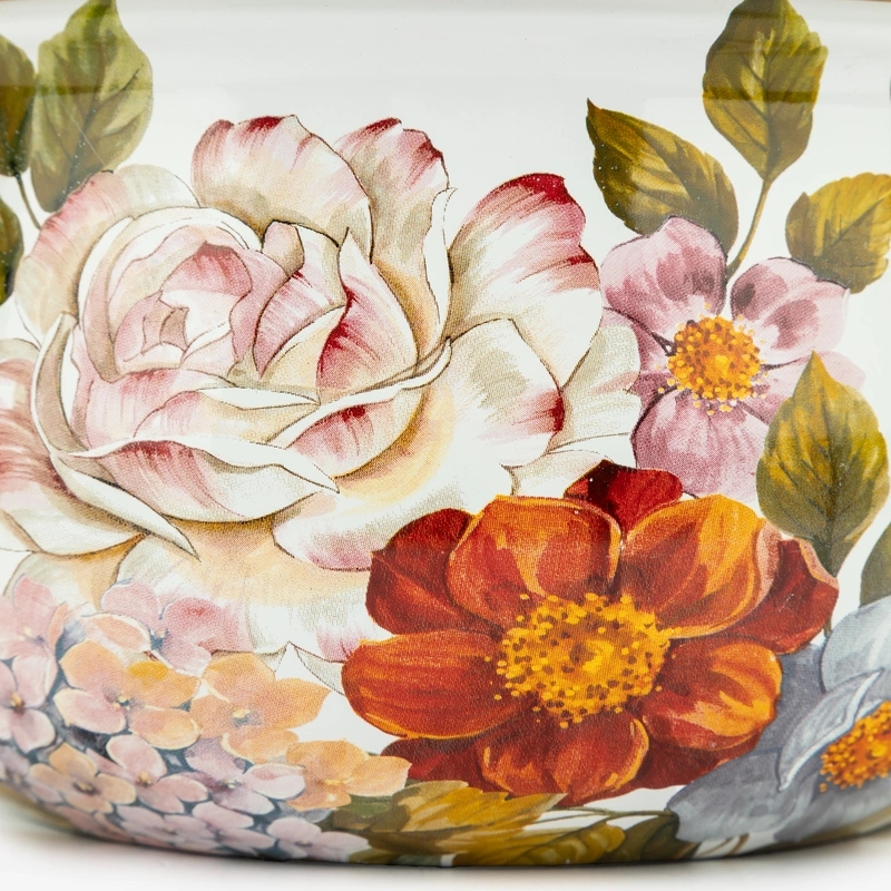 Кастрюля эмалированная с крышкой, серия фландрия