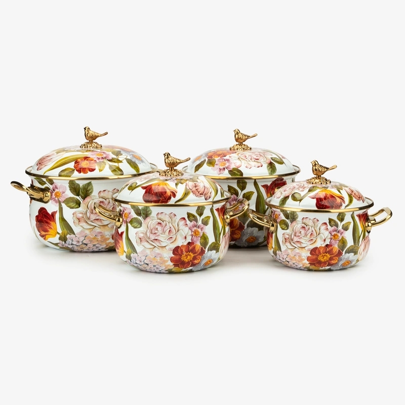Кастрюля эмалированная с крышкой, серия фландрия