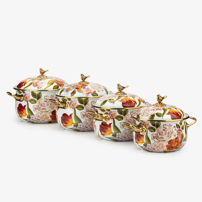 Кастрюля эмалированная с крышкой, серия фландрия