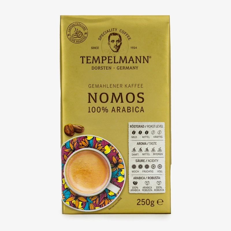 Кофе молотый TEMPELMANN NOMOS, 250 гр