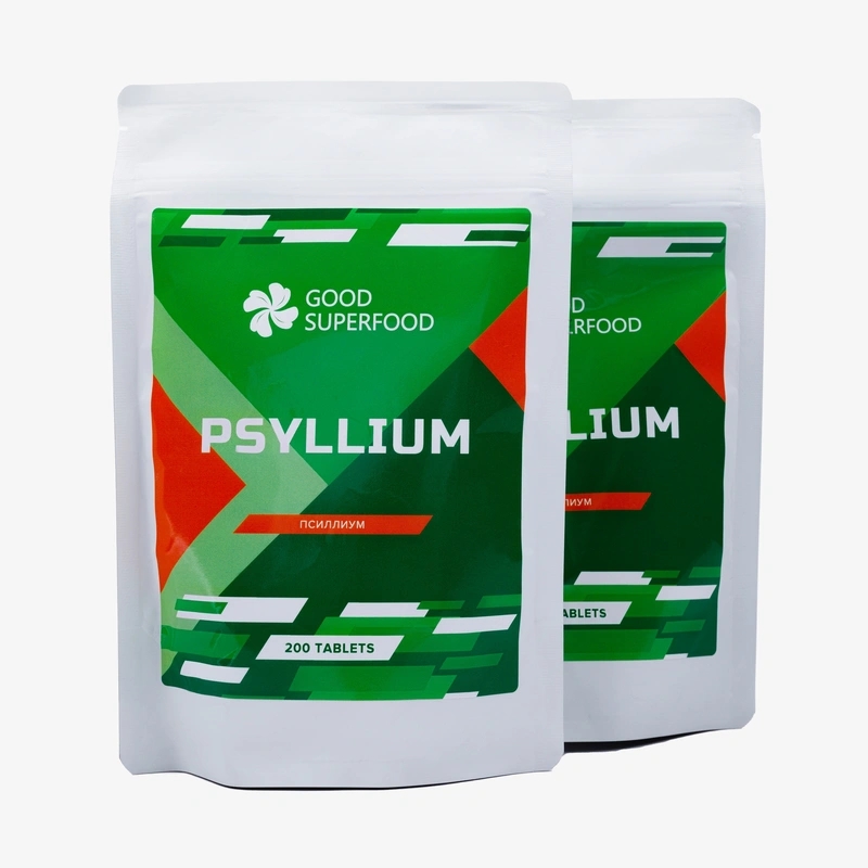 Таблетки "Псиллиум" Good Superfood, 2 упаковки