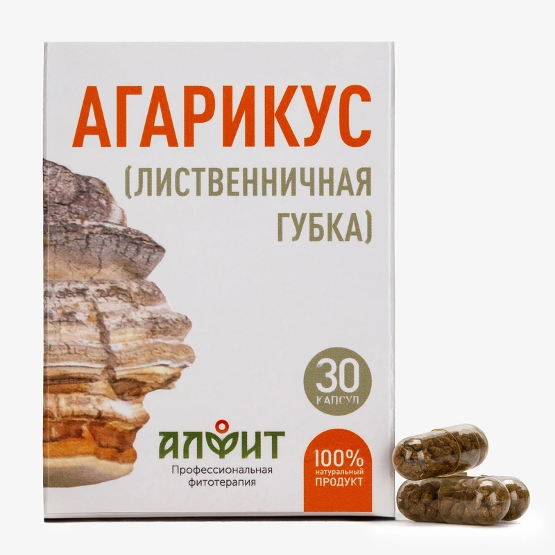 Капсулы Агарикус 30 шт по 500 мг, 1 упаковка