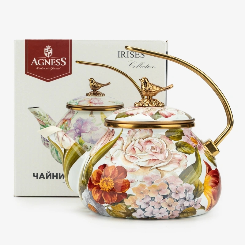 Чайник эмалированный серия фландрия, 2,2 л