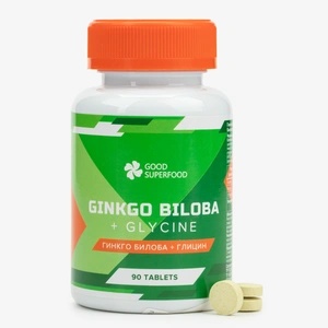 Таблетки Good Superfood Гинкго-Билоба + Глицин, 90 шт