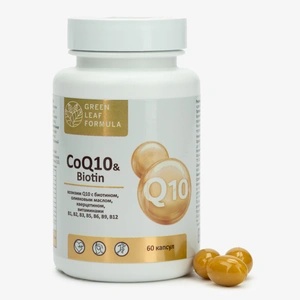 Капсулы CoQ10 и биотин, 60 шт, 1 упаковка