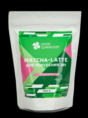 Матча латте 3 в 1 , 200  грамм