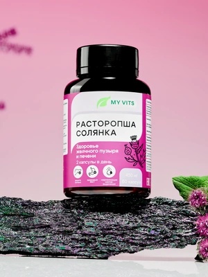 Расторопша Солянка "Здоровье желчного пузыря и печени" MY VITS, 1 упаковка 60 капсул