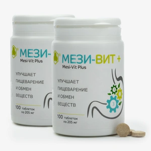 Таблетки Мези-Вит Плюс, 2 упаковки