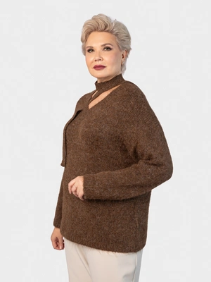 Джемпер со съемным поясом