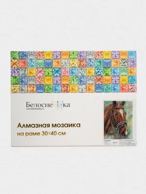 Алмазная мозаика на подрамнике 30х40 см