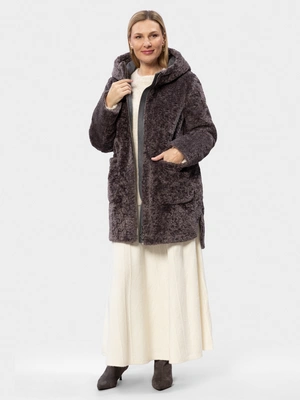 Укороченное меховое пальто