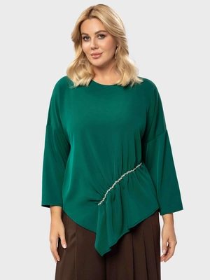 Блуза с кристаллами