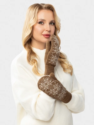 Варежки вязаные шерстяные Подарок