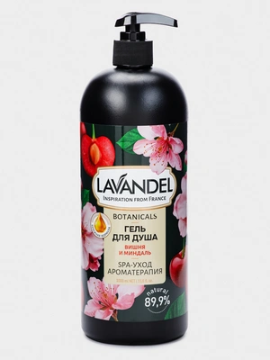 Гель для душа Вишня и миндаль, 1000 мл