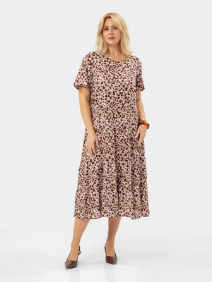 Платье с анималистичным принтом