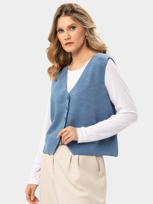 Жилет на пуговицах