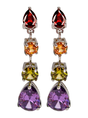 Серьги Самоцветы