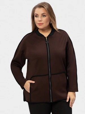 Бомбер-кардиган на молнии