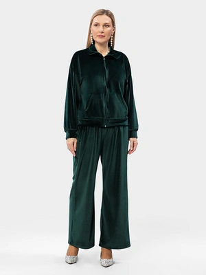 Велюровый костюм на молнии