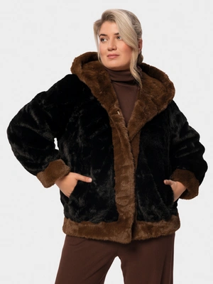 Шуба с капюшоном