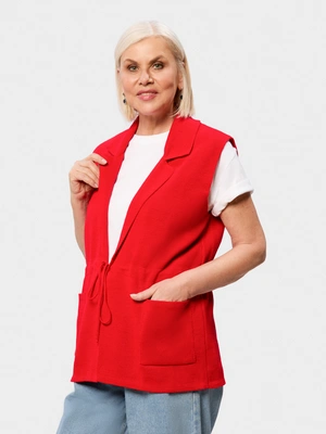 Жилет с кулиской без рисунка