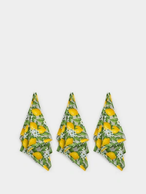 Набор вафельных полотенец Лимоны