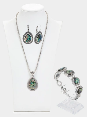 Комплект Эсмеральда (колье, серьги и браслет)