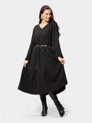 Платье с воланами