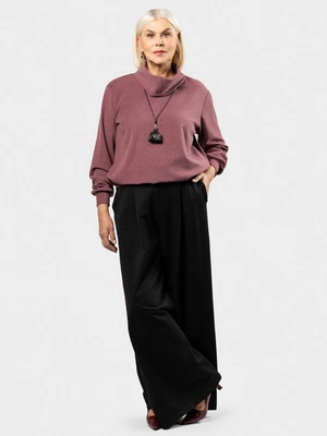 Брюки широкие с защипами