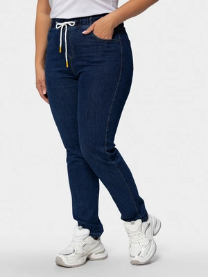 Джинсы с контрастным отворотом