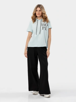 Футболка с капюшоном и печатным рисунком