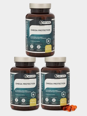 OMEGA-3 PROTECTION 120 капсул 1+1=3