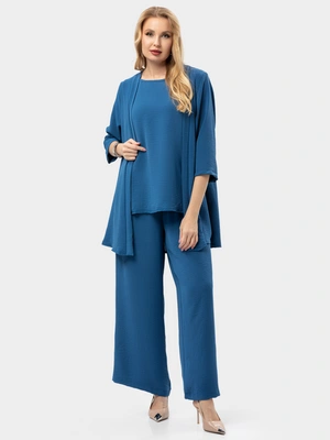 Костюм-тройка с накидкой-кимоно