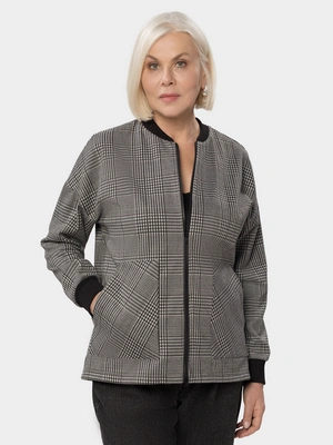 Жакет трикотажный клетка