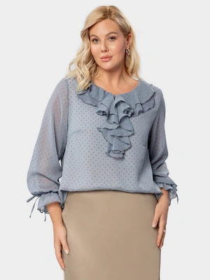 Блуза с воланами