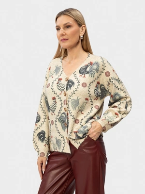 Кардиган принтованный