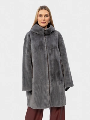 Дубленка двухсторонняя plus size