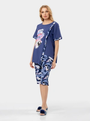 Костюм с принтованной отделкой