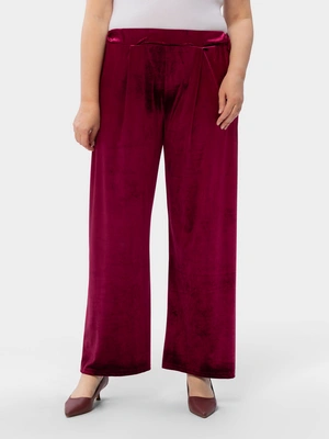 Брюки бархатные на эластичной ленте