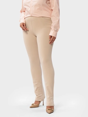 Брюки с завышенной талией на резинке