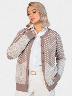 Кардиган с геометрическим рисунком