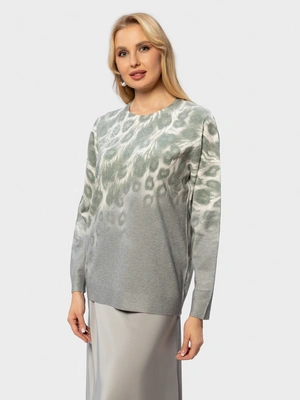 Джемпер с анималистическим принтом