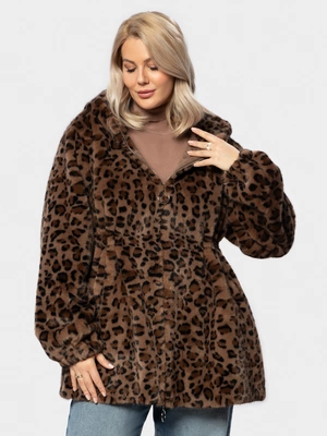 Шуба Леопард укороченная