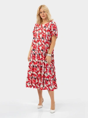 Платье с цветочным принтом