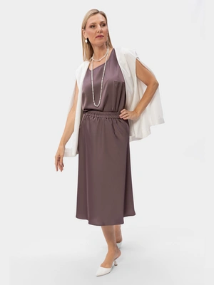 Юбка атласная