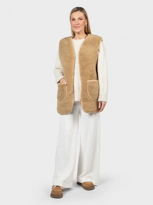 Жилет меховой из верблюжьей шерсти