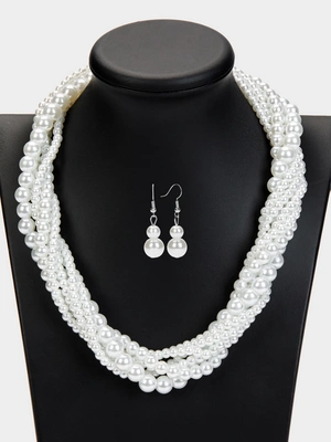 Комплект Жемчужная соната (колье и серьги)