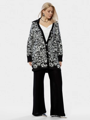 Кардиган с отложным воротником