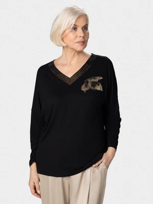 Лонгслив с декором