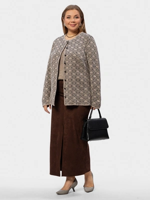 Шерстяной жакет с графическим узором